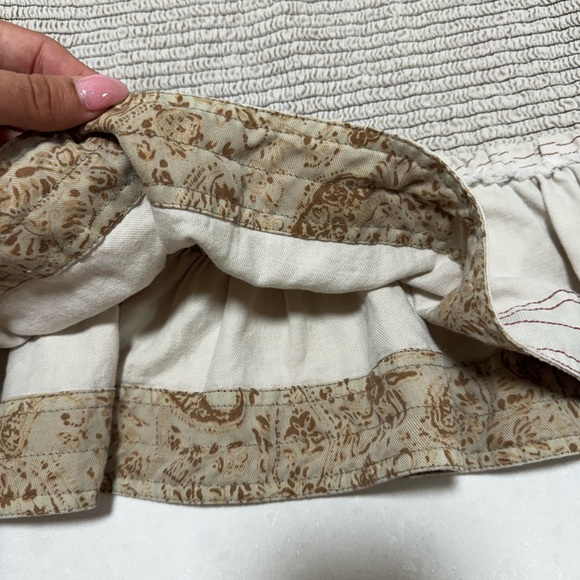Pilcro Anthropologie Smocked Mini Skirt Size XS - Picture 7 of 13